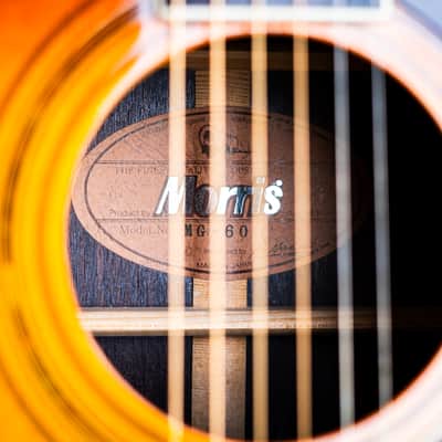 Gibson J-45 inspired Morris MG-60 Late 1970s - Made in Japan image 13