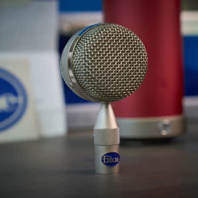 Rare Vintage Blue Bottle Tube Condenser Microphone (Serviced) Red Vocal Edition image 12