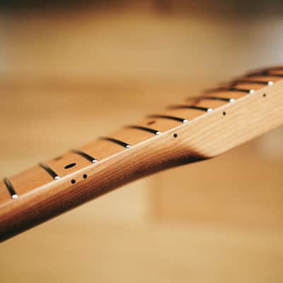 Telecaster Neck – Roasted Maple | 21 Stainless Steel Frets | Nitro Satin Finish | Bone Nut image 10