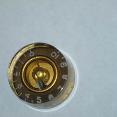 THREE used kind of relic'ed genuine Gibson GOLD SPEED KNOBS (ONLY 3 of the 4 knobs from PRSK-020 set are for sale) from 1990s image 12
