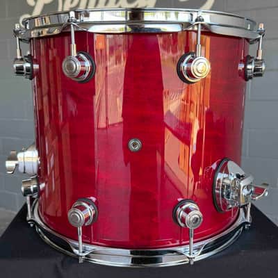DW Performance Series 12x14 Floor Tom in Cherry Stain Gloss Lacquer (Rm 4) image 4