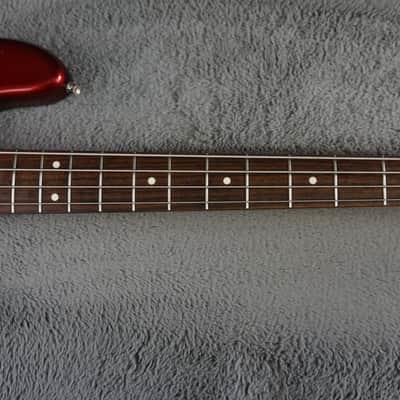 94-95 Fender Japan Jazz Bass Candy Apple Red w/ Gig Bag image 7