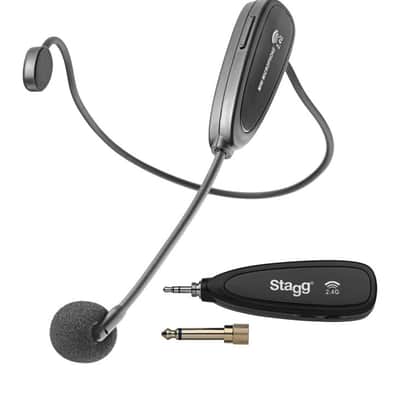 STAGG 2.4 GHZ Wireless Headset Microphone Set (with Transmitter And Receiver) image 2