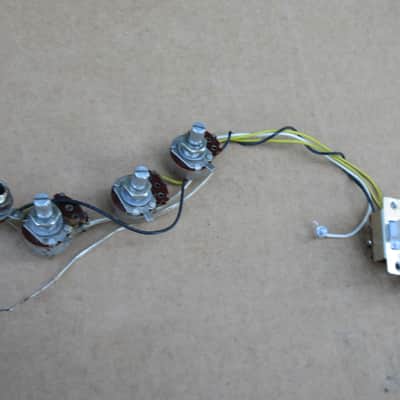 Vintage Teisco Pots Switch Input Jack Wiring Harness Fits National Univox Sakai Holiday Polaris Kay Kent image 1