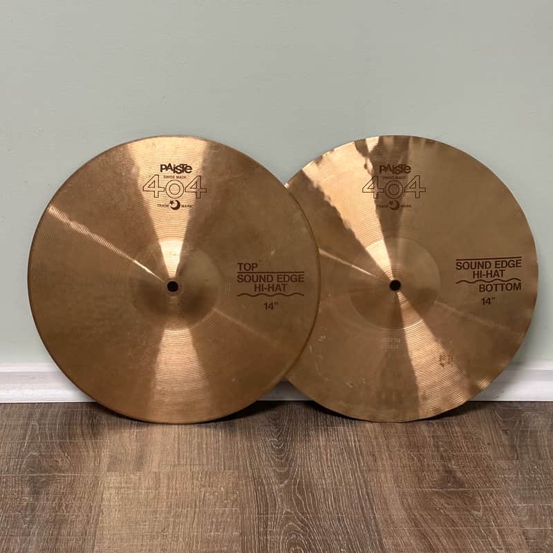 Paiste 404 "Brown Label" 14" Sound Edge Hi-Hat Cymbals (Pair) 972g/946g image 1