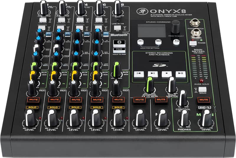 Mackie Onyx8 8-Channel Analog Mixer, Multi-Track USB image 1