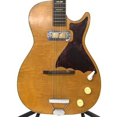Vintage 1960 Harmony H-48 Flamed Blonde Mercury Stratotone image 2