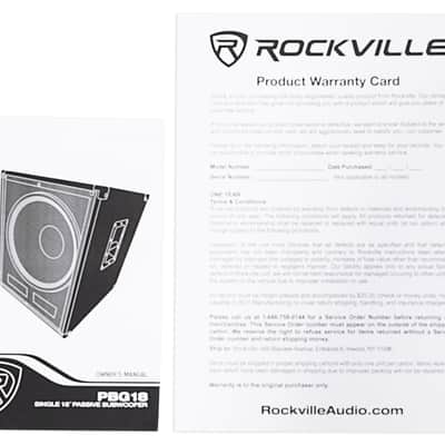 Rockville PBG18 18 inches Passive 2000 Watt 8 Ohm Pro Audio Subwoofer Sub/MDF Cabinet image 10