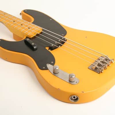 Nash Bass PB-52 Butterscotch Blonde Lollar Pickup Left Handed GRT-610 image 10
