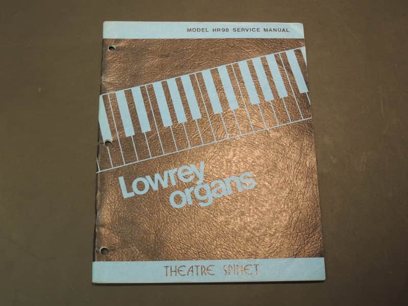 Lowrey Model HR98 Service Manual