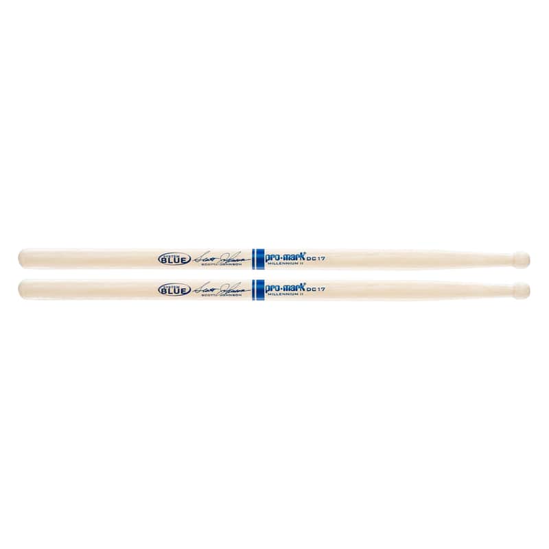 Pro-Mark TXDC17W Scott Johnson Signature Hickory DC17 Wood Tip Marching Drum Sticks (Pair) image 2