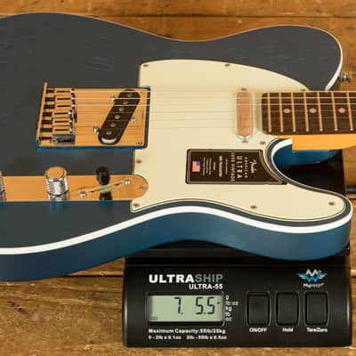 Fender American Ultra Luxe Vintage '60s Telecaster Custom - Rosewood - Lake Placid Blue image 8