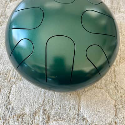 Pearl Awakening Series 8 Note Tongue Drum - A Minor - Green Burst PMTD8AM689 - Green Burst image 2