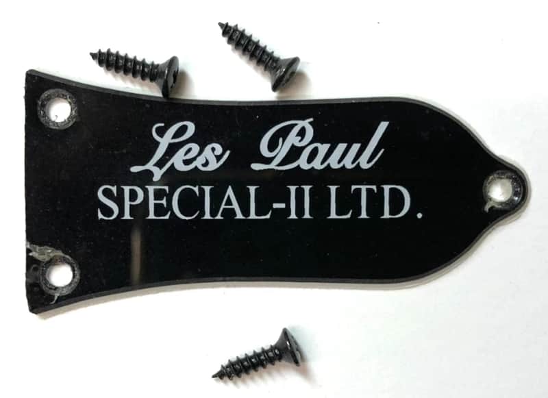 2013 Epiphone Les Paul Special II Electric Guitar Truss Rod Cover With Screws image 1