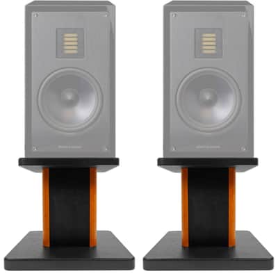 2) 8” Wood Bookshelf Speaker Stands For Pair MartinLogan LX16 Bookshelf Speakers image 1