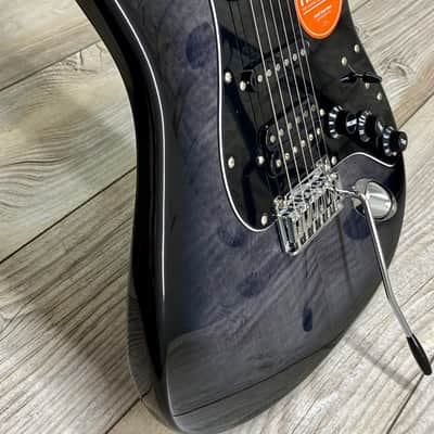 Squier Affinity Black Burst Flame HSS Stratocaster FMT - #0378153539 image 4
