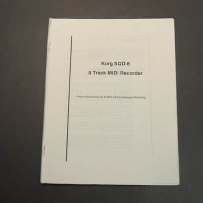 Korg SQD-8 Owner's Manual [Three Wave Music]