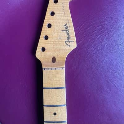 Monster Relic Strat Flamed Maple Neck Light Relic Aged Radius 7.25 image 5