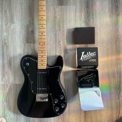 Squier Vintage Modified Telecaster Custom (HH) 2003 - 2013 - Black with Lollar P-90s image 1