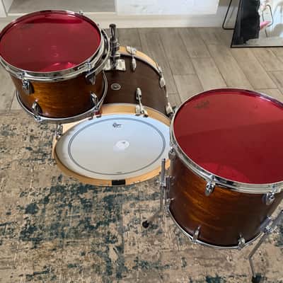 Gretsch Brooklyn 3pc Drum Set Satin Antique Maple image 5