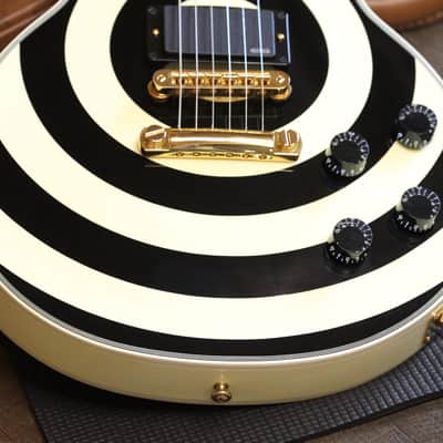 Minty! 2010 Gibson Custom Shop Zakk Wylde Signature Les Paul Custom Electric Guitar Bullseye + COA OHSC image 6