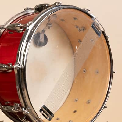 1990s Slingerland 6.5x14 Artist Cherry Stain Snare Drum image 12