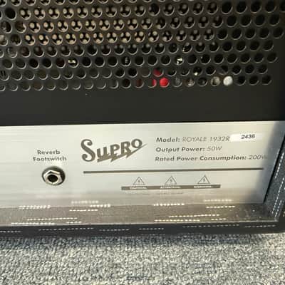 Supro 1932RH Royale 50-Watt Guitar Amp Head 2022 - Present - Black Scandia- Excellent shape! image 12
