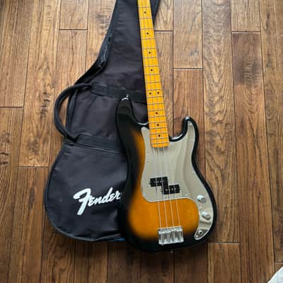 1999 Fender PB-62 Precision Electric Bass 1962 Reissue Sunburst Mirror Guard MIJ Japan image 18