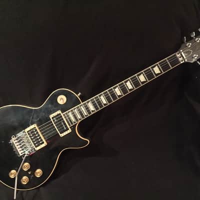 Neal Schon (formerly owned) Gibson Black Les Paul Deluxe with Floyd Rose image 1