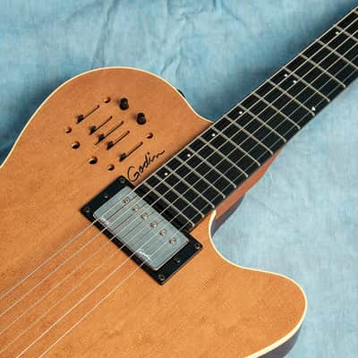 Godin A6 Ultra Natural 2025 SG SF Acoustic-Electric Guitar w/Deluxe Gig Bag image 4