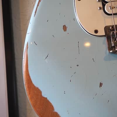 Graham Guitars Relic S-Style + UPGRADES - Baby Blue (Fender Strat) image 13