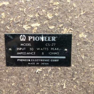 Pioneer CS-77 Home Audio Speaker Cabinet Pair image 12