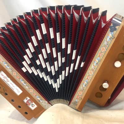 NEW Cherry Dino Baffetti Art. 25 Organetto Diatonic Button Accordion G LMM 12 2 image 3