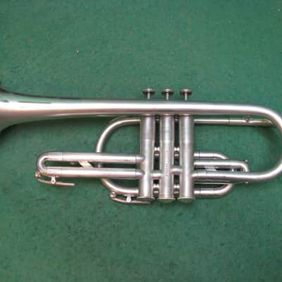 Holton Super Collegiate Silver Cornet 1955 - Reconditioned - Case & Bach 7C MP image 9