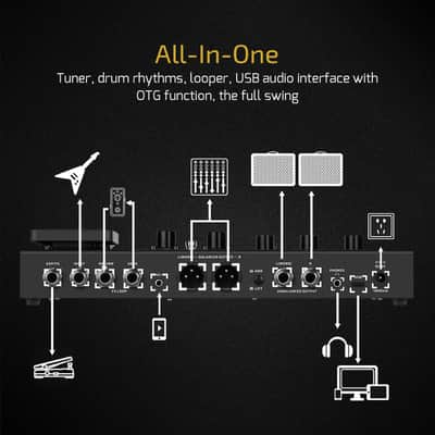 VALETON Multi Effects Processor Pedal Guitar Bass Amp Modeling IR Cabinets Simulation Multi-Effects with Expression Pedal FX Loop MIDI I/O Stereo OTG USB Audio Interface GP-200JR(U.S. domestic inventory For Prompt Shipment) image 6