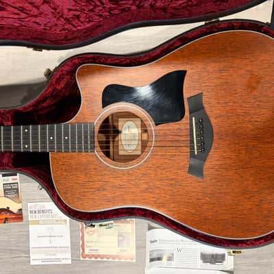 Taylor 320ce Dreadnought w/Cutaway - Mahogany w/ ES2 Electronics image 4