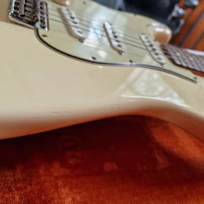 1964 Fender Stratocaster Left Hand Electric Guitar Olympic White USA Strat image 12