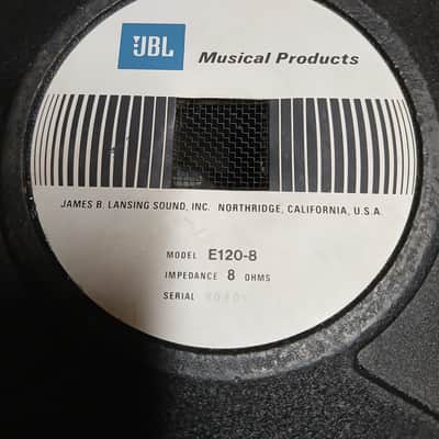1970s JBL E120 8 Ohm 300 watt 12" Speaker Sounds Great image 3