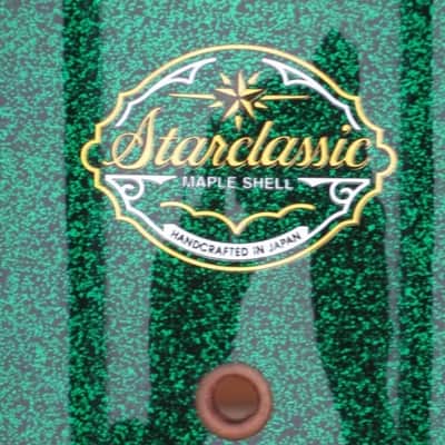 Tama  Starclassic  Maple Green Sparkle Laquer 2000 image 3