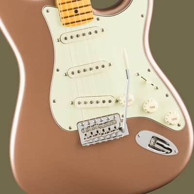 Fender American Professional Classic Stratocaster Faded Firemist Gold incl Gig Bag image 4