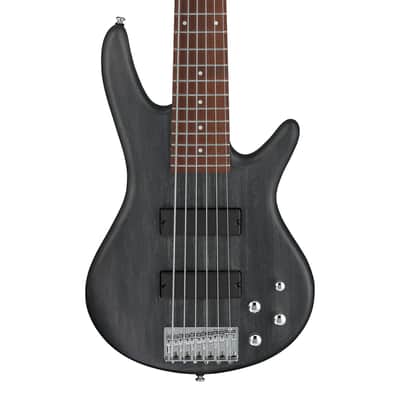 Used Ibanez GSR206TGF Gio SR 6-String Bass - Transparent Gray Flat image 1