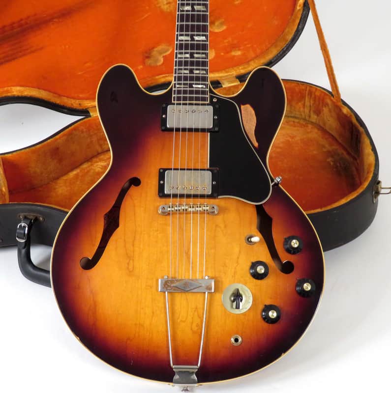 1968 Gibson ES-345 - Sunburst Finish - Patent Sticker Pickups & Original Hardshell Case