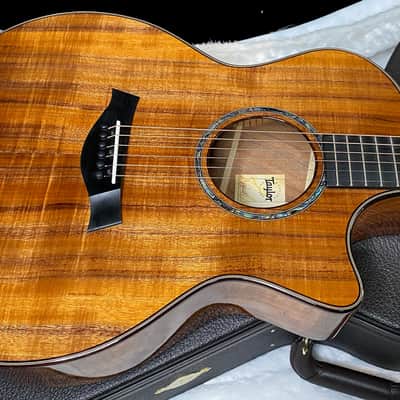 NEW! Taylor Custom 724ce Acoustic-Electric Guitar - Natural Gloss - AAAAA Hand Picked Koa - WOW! Authorized Dealer - G06770 image 3