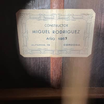 Miguel Rodriguez Sr Classical 1957, Brazilian Rosewood image 3