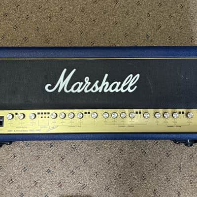 Marshall 6100 30th Anniversary Series 3-Channel 100-Watt Guitar Amp Head 1992 - 1997 - Blue image 1
