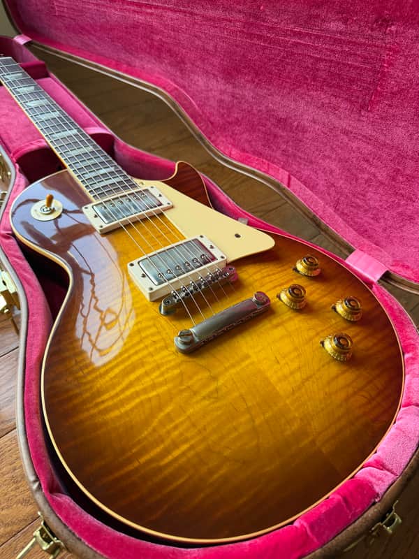 2026 Gibson Custom Shop Les Paul Standard ‘59 Reissue R9 VOS - Iced Tea Burst image 1