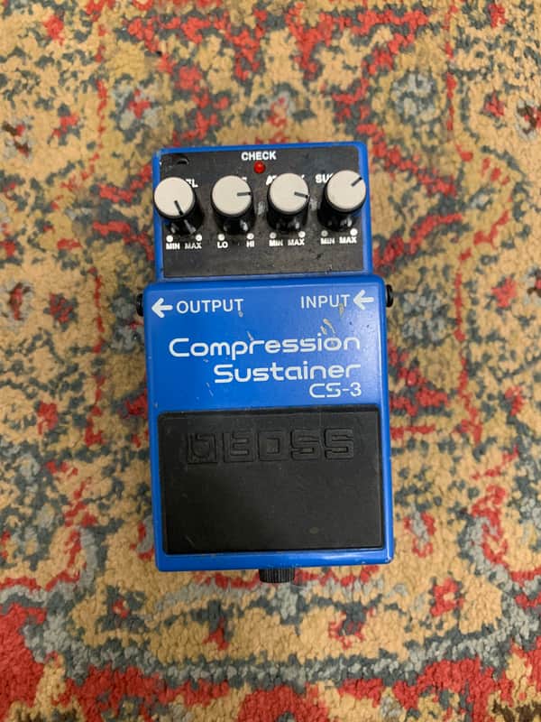 Boss CS-3 Compression Sustainer (Silver Label) 1997 - Present - Blue image 1