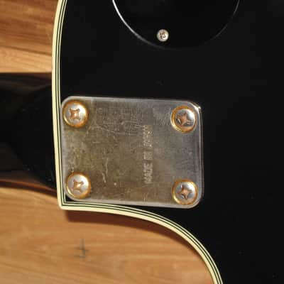 Vintage 1970s Lawsuit Black Beauty Single Cut - Made in Japan - Original Maxon Pickups Mann (Ibanez) image 9