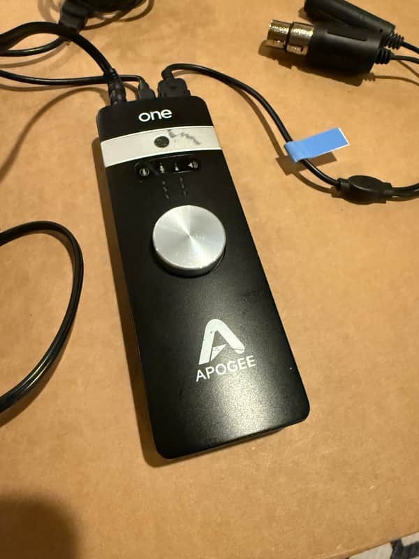 Apogee ONE 2x2 24-Bit 96kHz USB Audio Interface for iOS and Mac 2010s - Black with Silver Stripe image 1