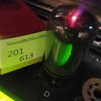RCA Perfect 0% Tight Matched Pair (2) VT-107A tNOS AT1000 TESTED Vacuum Tubes greyglass military WWII black plate SC 189A Beam Power 6V6 1941-1945 image 5